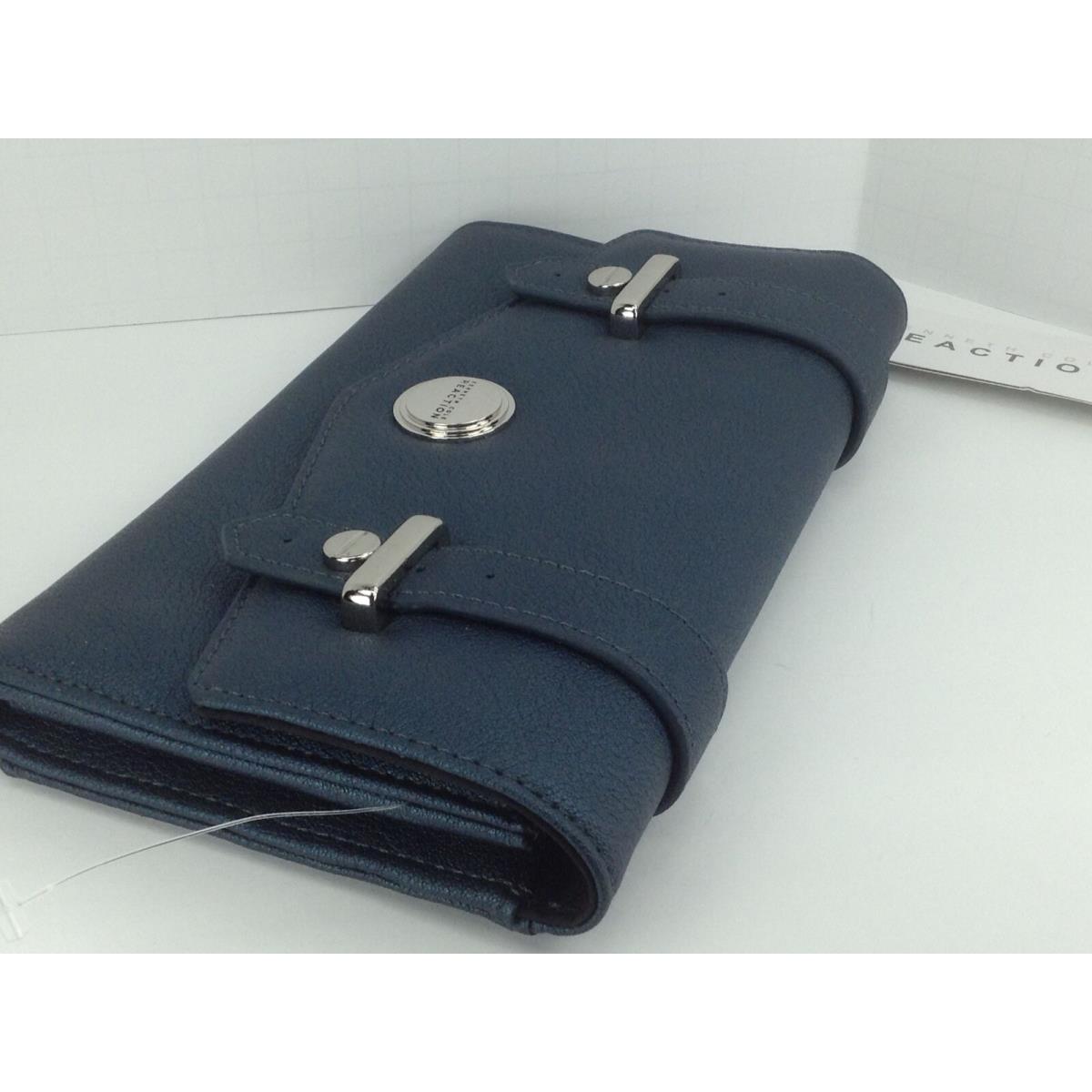 Women`s Kenneth Cole by Macys XL Cool Blue Double Pouch Wallet