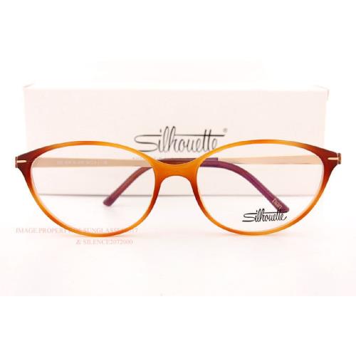Silhouette Eyeglass Frames Titan Accent Full Rim 1578 6020 Brown Size 56