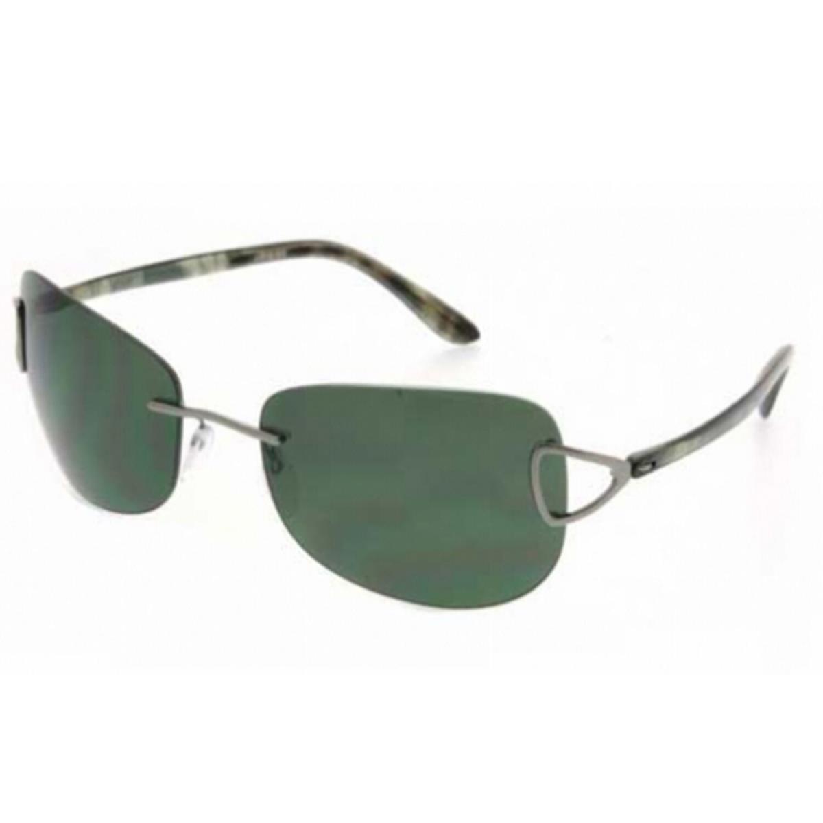 Silhouette Sunglass Gunmetal Polarized Green 8107-6150
