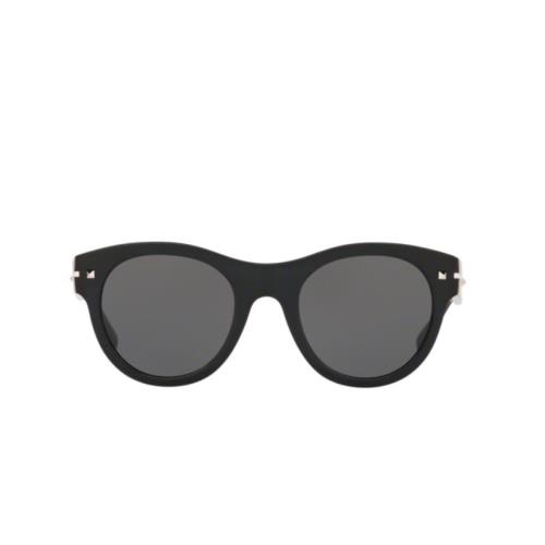 Valentino Women`s VA4020 Round 51mm Black Sunglasses S2322