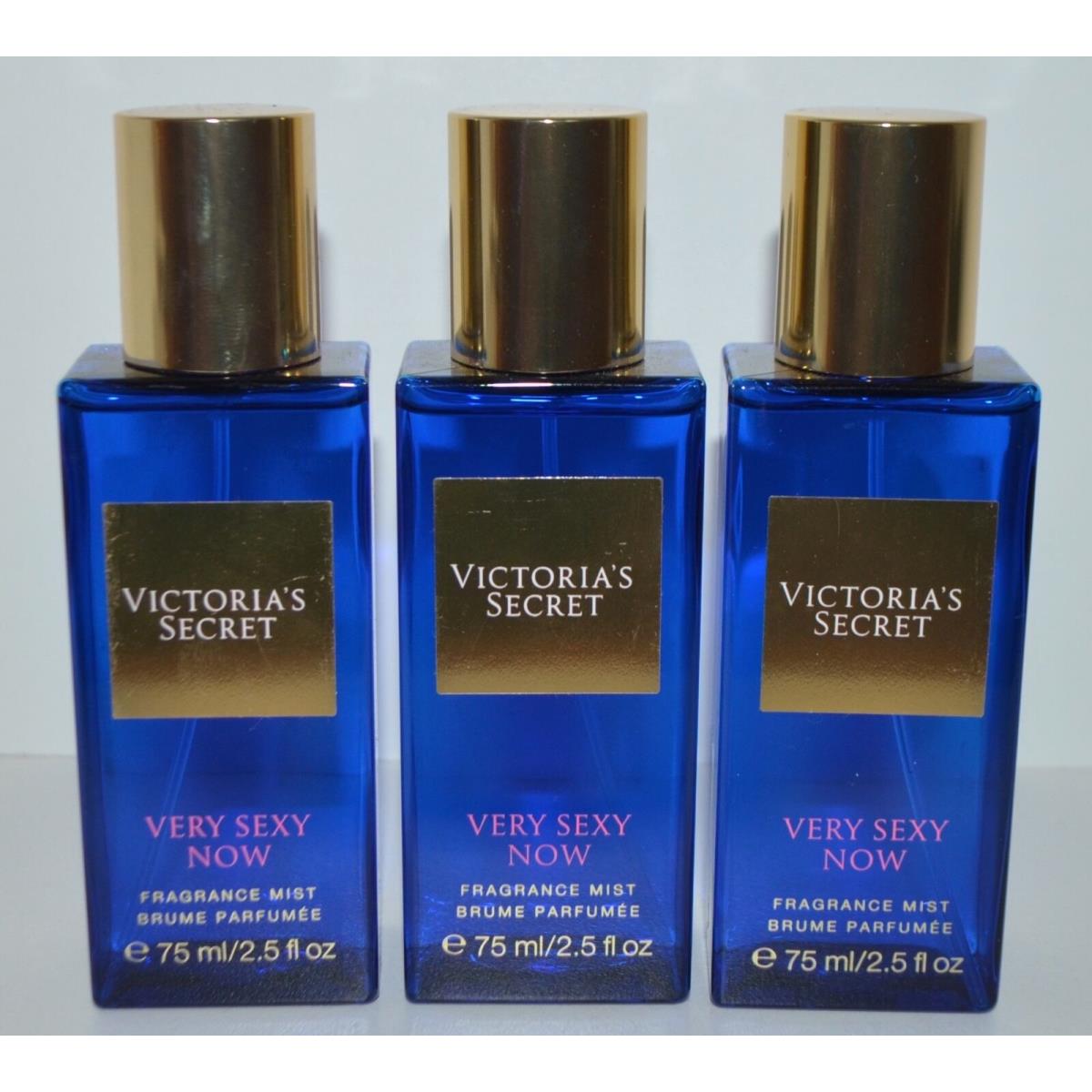 Lot OF 3 Victoria`s Secret Very Sexy Now Fragrance Mist Body Spray Travel Size