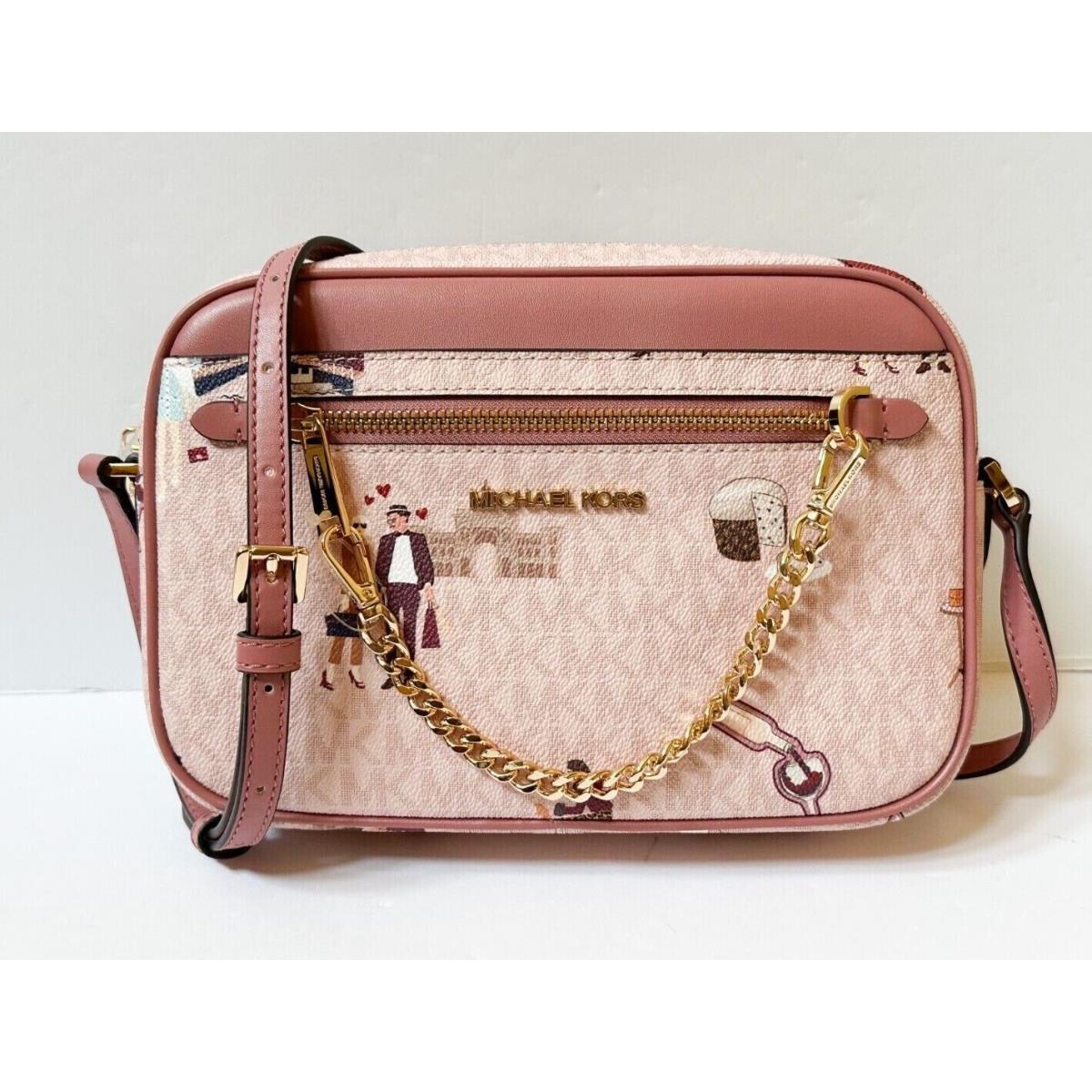 Michael Kors Jet Set Item East West Shoulder Crossbody Bag Chain Jet Set Girls MK Pink