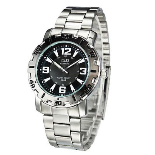 by Citizen Q616J405Y Black Dial Stainless Steel Men`s Watch Great Gift