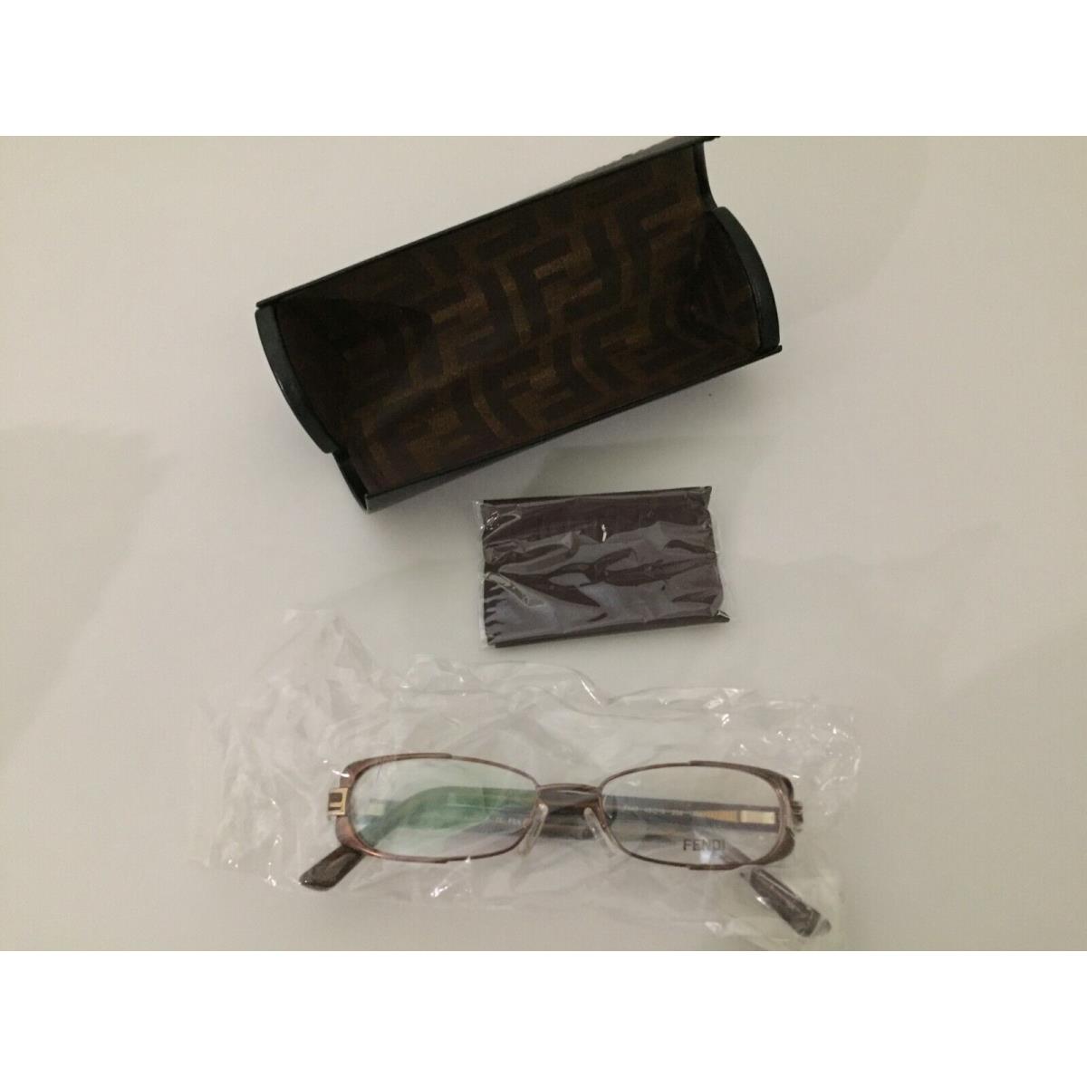 Fendi 943 Eyeglasses Women 208 Brown Mocha Frames Oval 49 16135 Full Rim