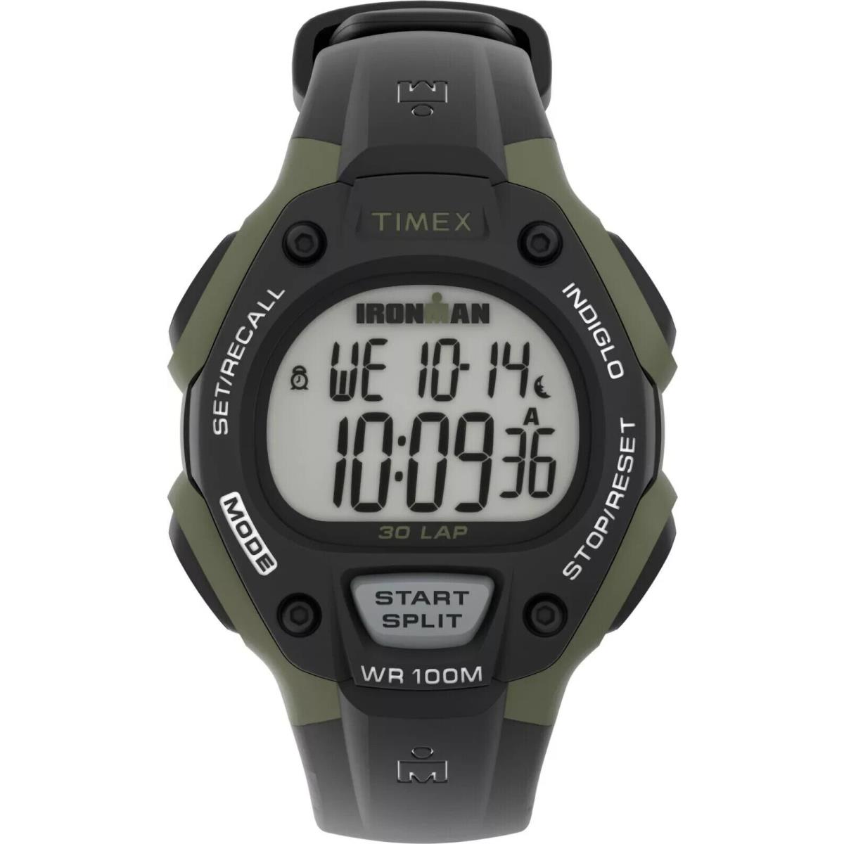 Timex Ironman TW5M44500 Men`s Digital Watch 38mm Case Black Resin Strap