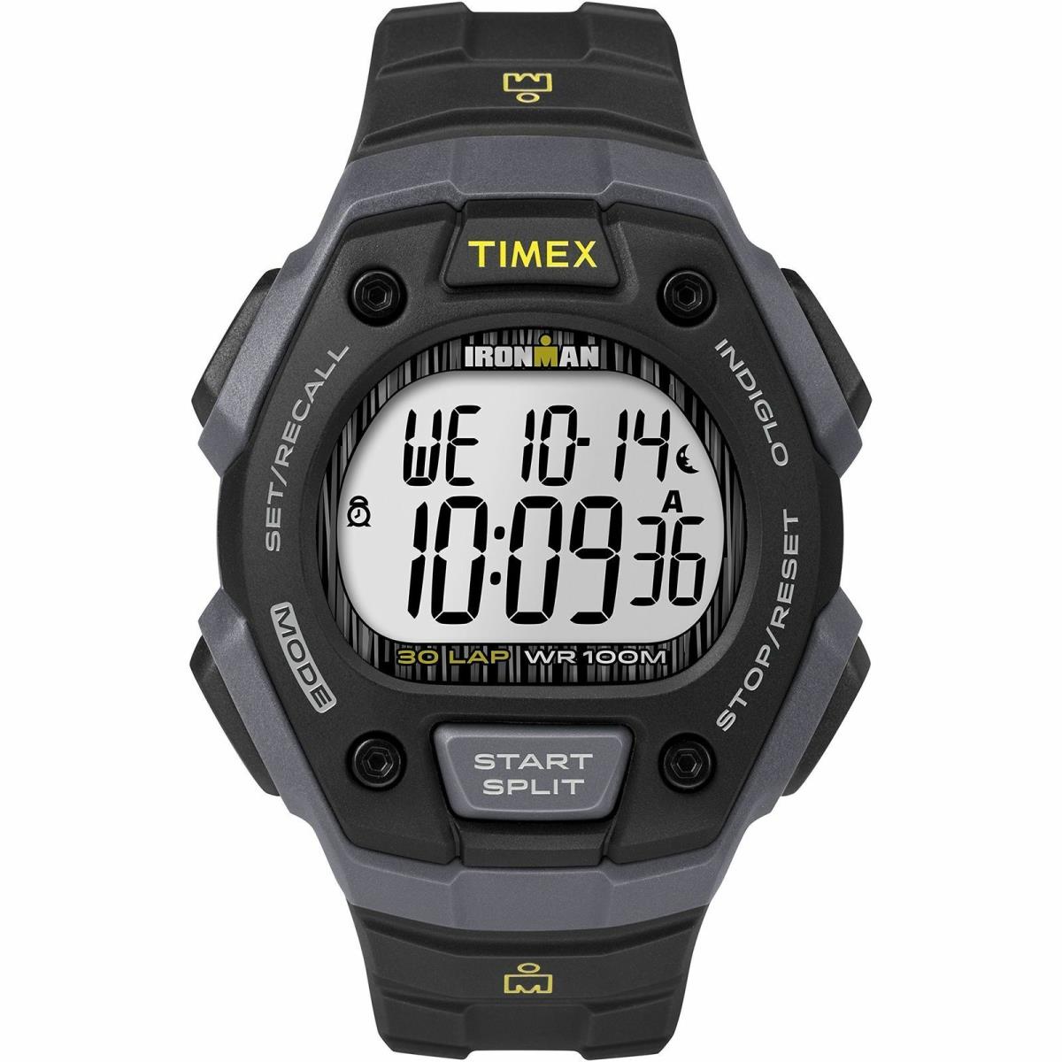 Timex TW5M09500 Men`s Ironman 30-Lap Resin Watch Alarm Indiglo Chronograph