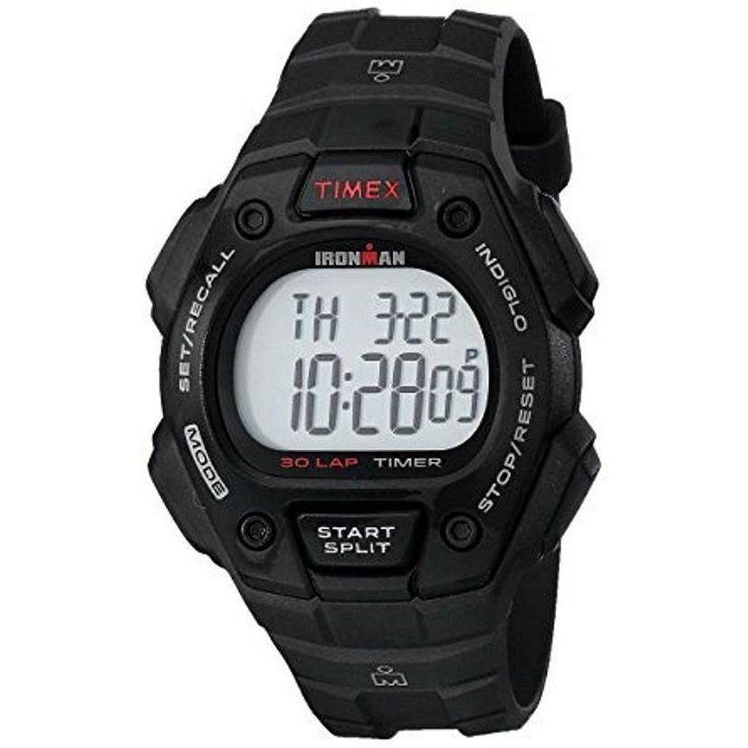 Timex T5K822 Men`s Ironman 30-Lap Resin Watch Alarm Indiglo Chronograph