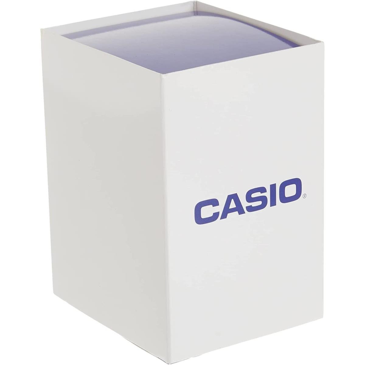 Casio AQS810WC-7AV Solar Illuminator Watch White Resin 100 Meter 5 Alarms - Dial: Black, Band: White