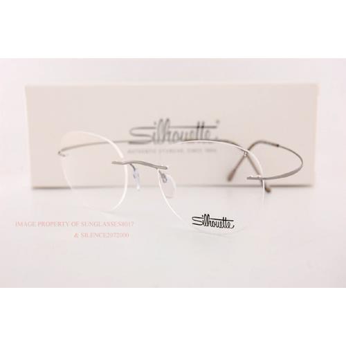 Silhouette Eyeglass Frames Tma Must Collection 5515 CN 7110 Grey Titan 48