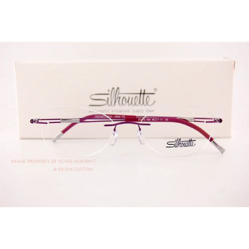 Silhouette Eyeglass Frames Titan Next Generation 5521 FE 4040 Orchid Pink