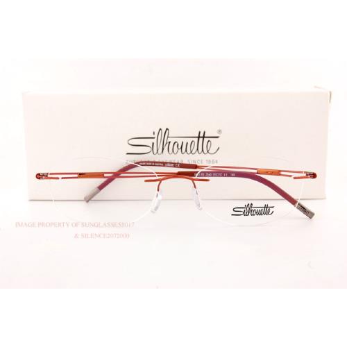 Silhouette Eyeglass Frames Titan Next Generation 5521 FD 2540 Russet Orange