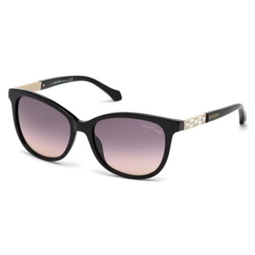 Roberto Cavalli Sunglasses RC 904S 01B Black / Gradient Smoke 55 mm