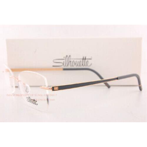 Silhouette eyeglasses MUMENTUM - Rose Gold/Highland Grey Frame, Clear Lens 1