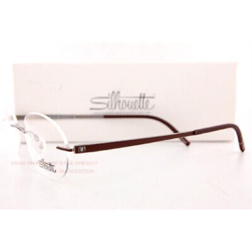 Silhouette eyeglasses MUMENTUM - Ruthenium/Cohiba Brown Frame, Clear Lens 1
