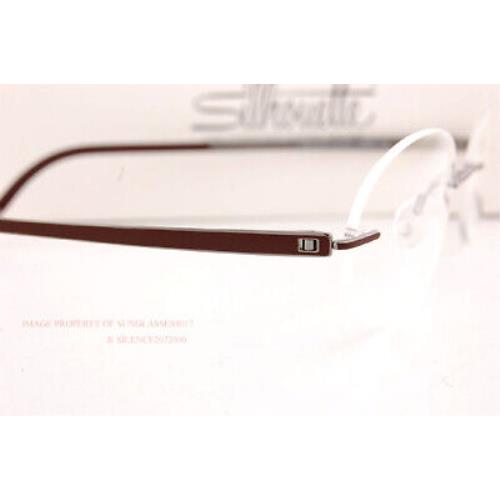 Silhouette eyeglasses MUMENTUM - Ruthenium/Cohiba Brown Frame, Clear Lens 2