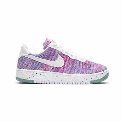 Nike Womens Air Force 1 Low Crater Flyknit Fuchsia Glow DC7273-500 DS - Purple