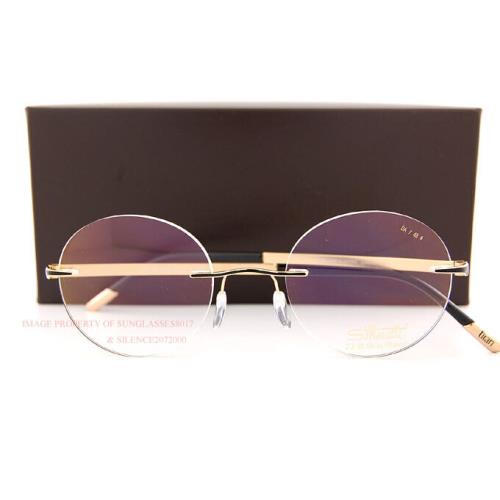 Silhouette Eyeglass Frames Prestige 5480 DA 7620 Gold/Black/23kt Gold Plate