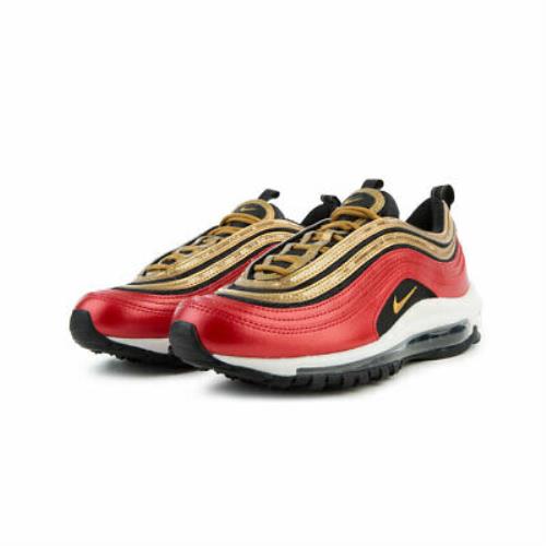 nike air max 97 red gold sequin