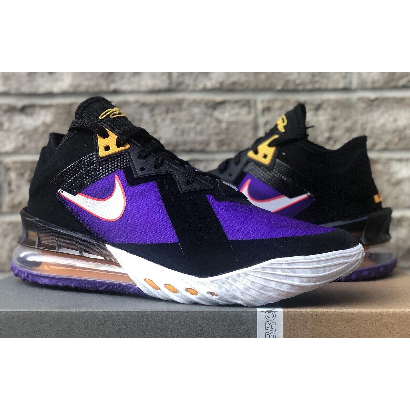 lebron 18 low fierce purple