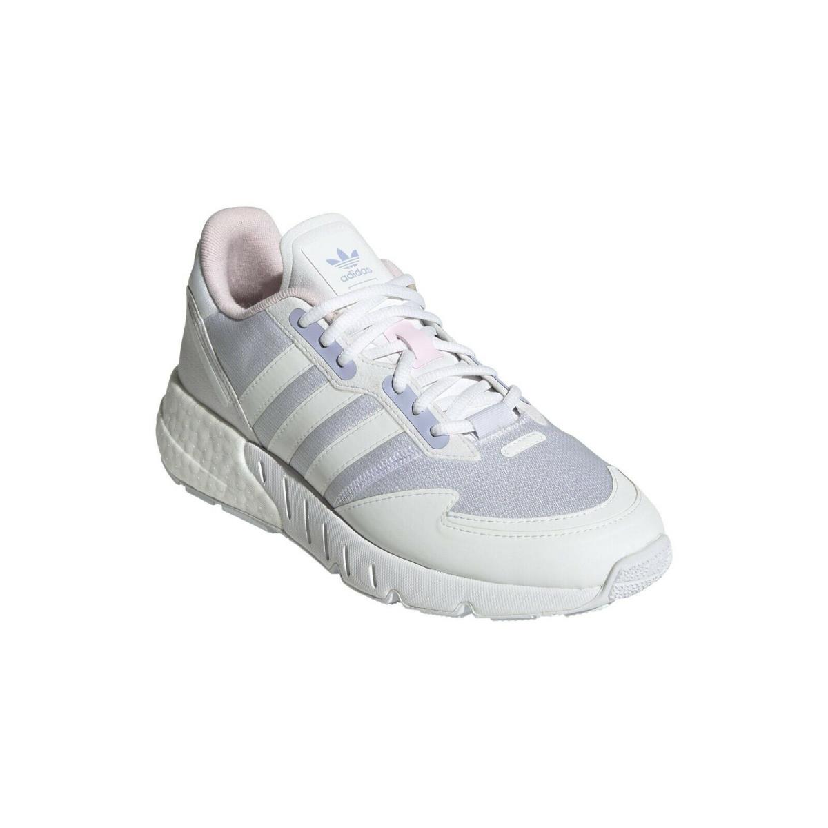 Adidas ZX 1K Boost Core White/pink Rose Mesh Lifestyle Shoes Sneakers For Women