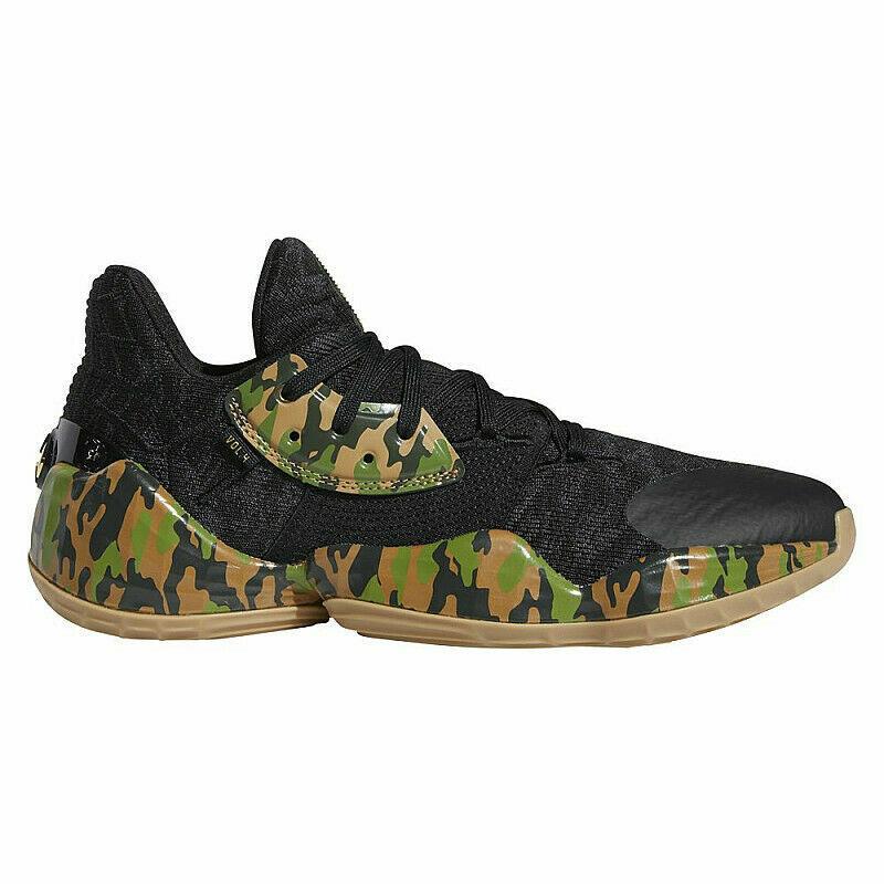 Adidas James Harden Vol 4 Camo Basketball Sneakers Shoes Trainers Size 20