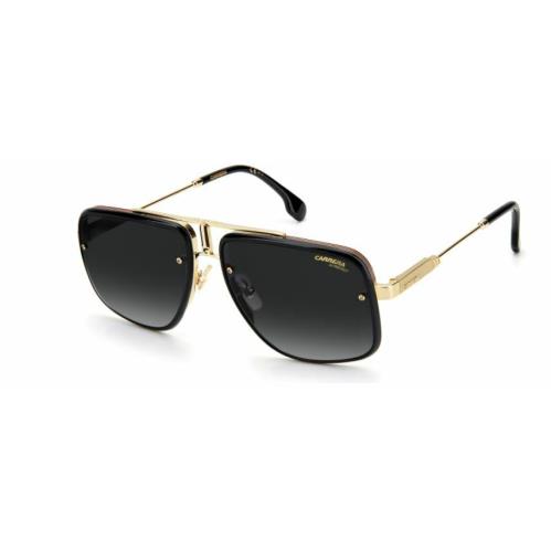 Carrera Glory Ii 0RHL/9O Gold Black/dark Gray Gradient Men Sunglasses - Frame: Gold Black, Lens: Dark Gray