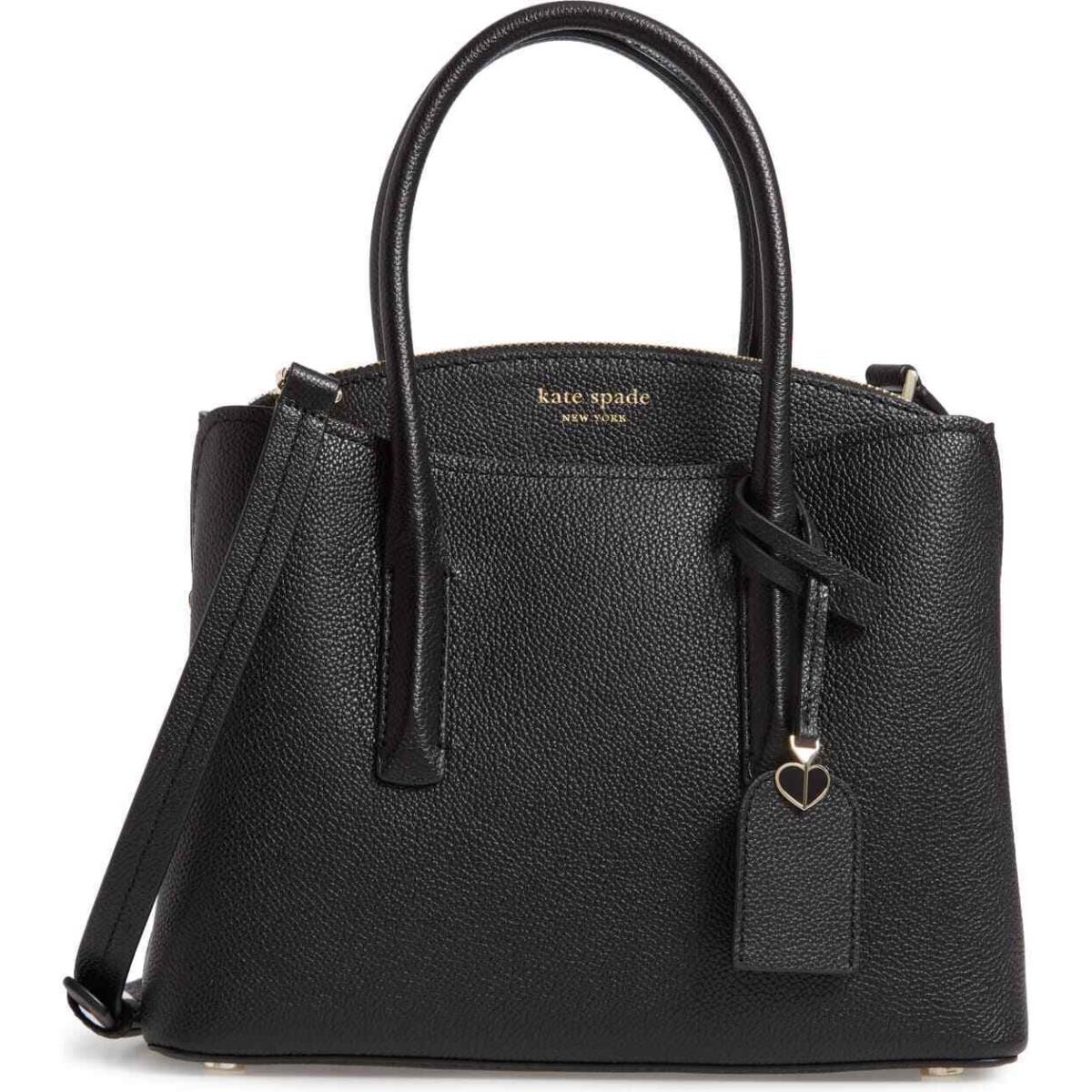 Kate Spade Margaux Medium Satchel Crossbody Bag Black