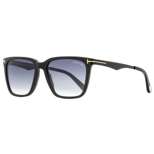 Tom Ford Rectangular Sunglasses TF862 Garrett 01B Black 56mm FT0862