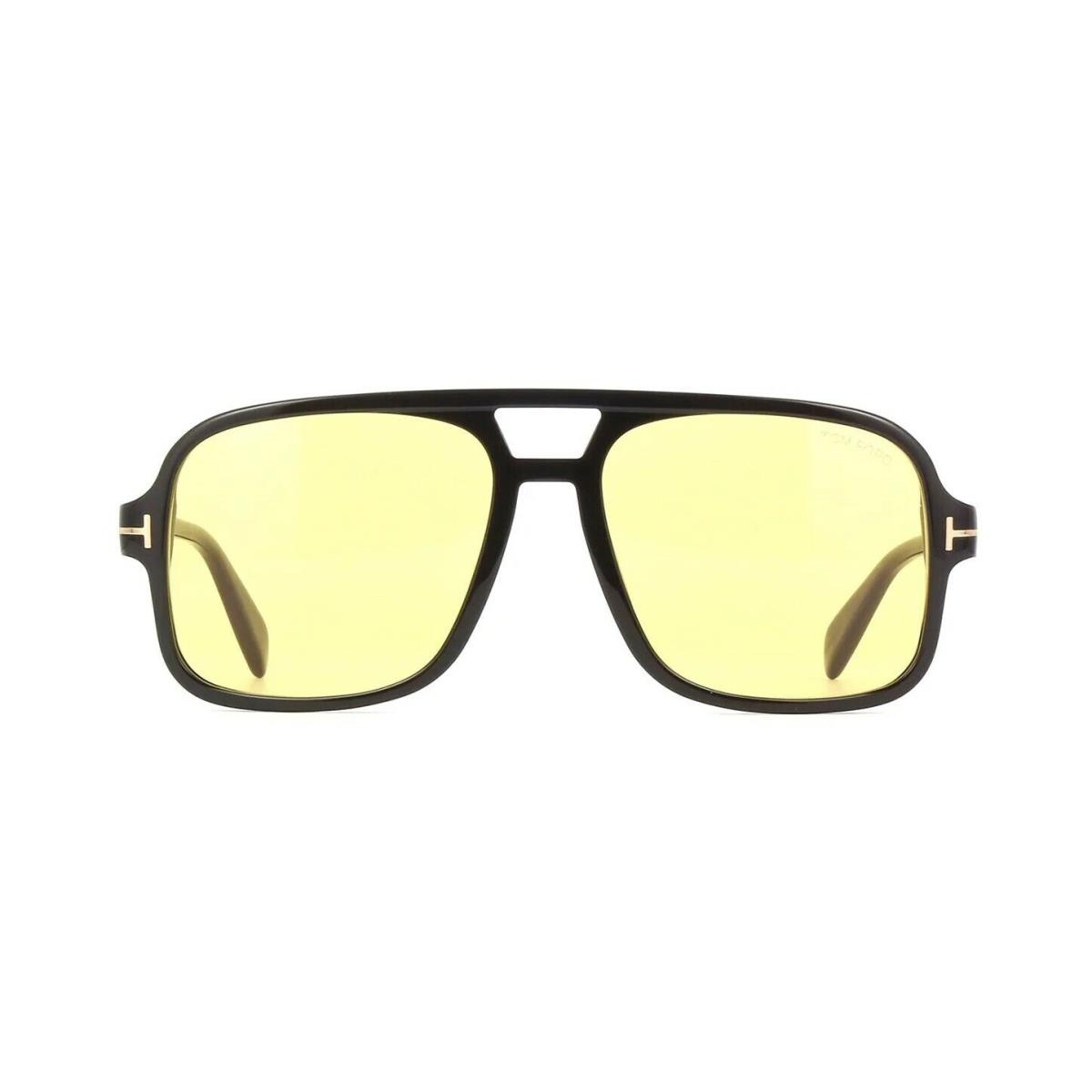 Tom Ford FALCONER-02 FT0884 Shiny Black/brown Yellow 01E Sunglasses