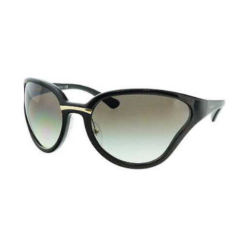 Prada 0PR 22VS 1AB0A7 Black Cateye Sunglasses