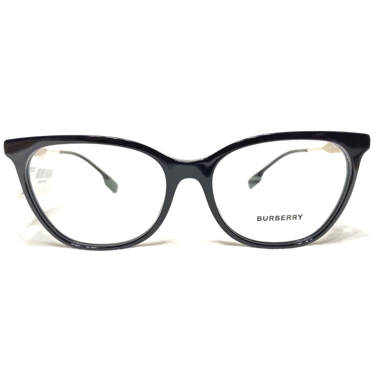 Burberry BE2333 3001 Womens Black Square Designer Eyeglasses Frames 55/16