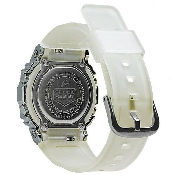Casio G-shock Square Digital Watch Semi-transparent White Resin GMS-5600SK-7