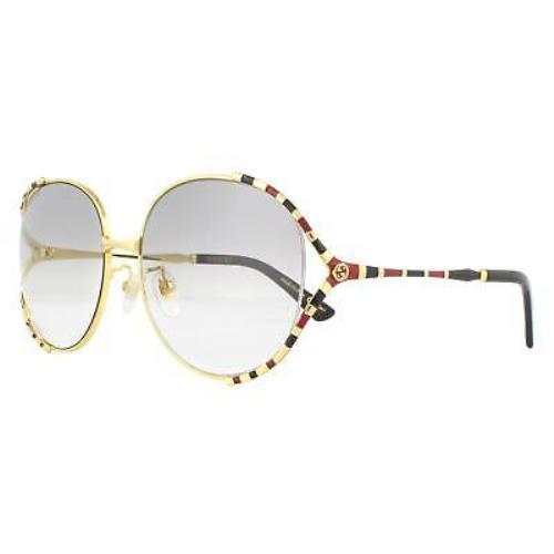 Gucci Gold 59 mm Gradient Women`s Sunglasses GG0595S-002 59