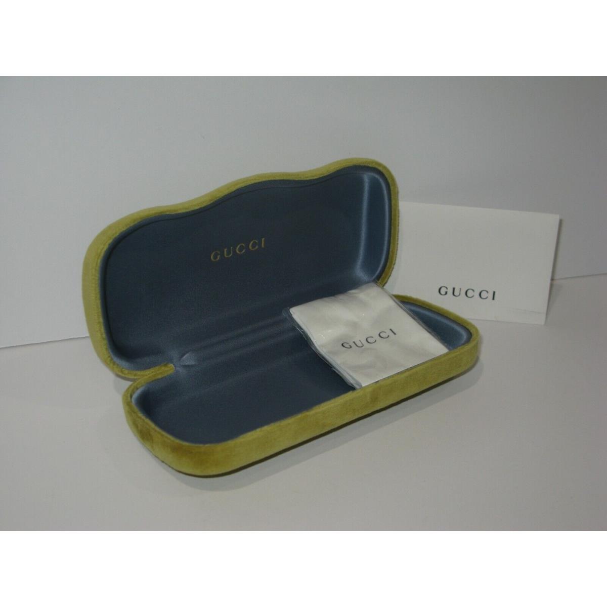 Gucci Eyeglasses/sunglasses Light Green Case with Cloth