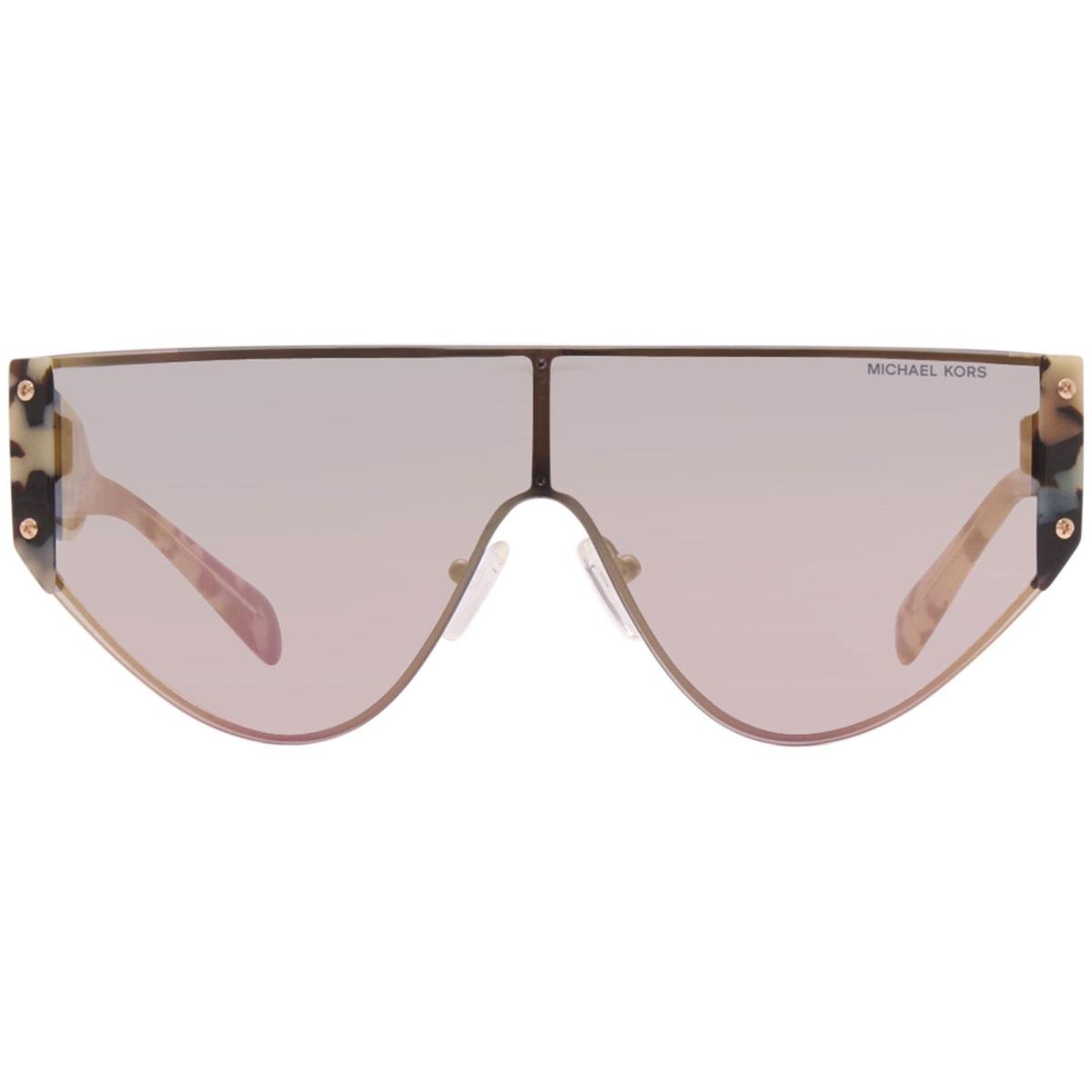 Michael Kors Park-city MK1080 11084Z Sunglasses Rose Gold/rose Gold Mirror Lens