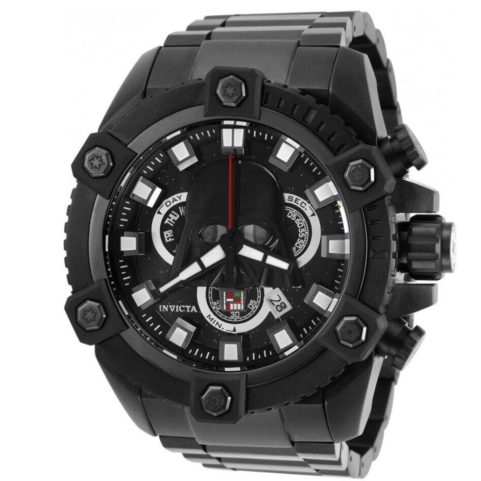 Invicta Star Wars Darth Vader Men`s 64mm Large Limited Ed Chrono Watch 28063