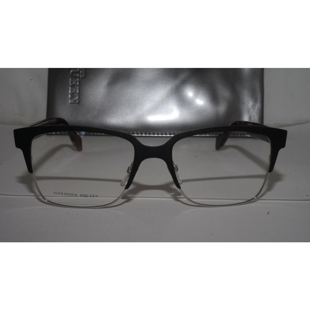 Alexander Mcqueen Eyeglasses Matte Black Havana Amq 4257 8SM 53 17 140