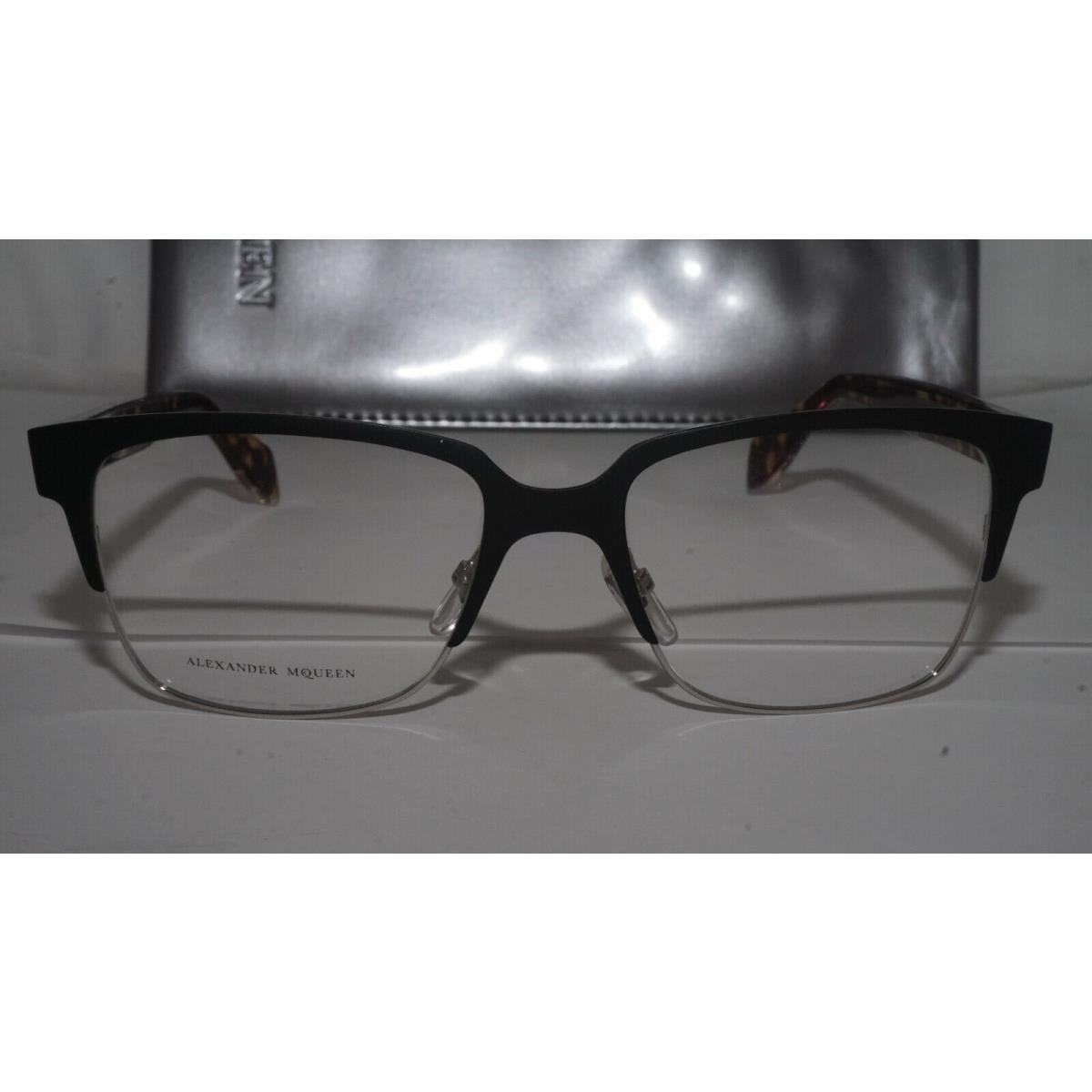 Alexander Mcqueen Eyeglasses Matte Black Havana Amq 4257 8SM 53 17 140