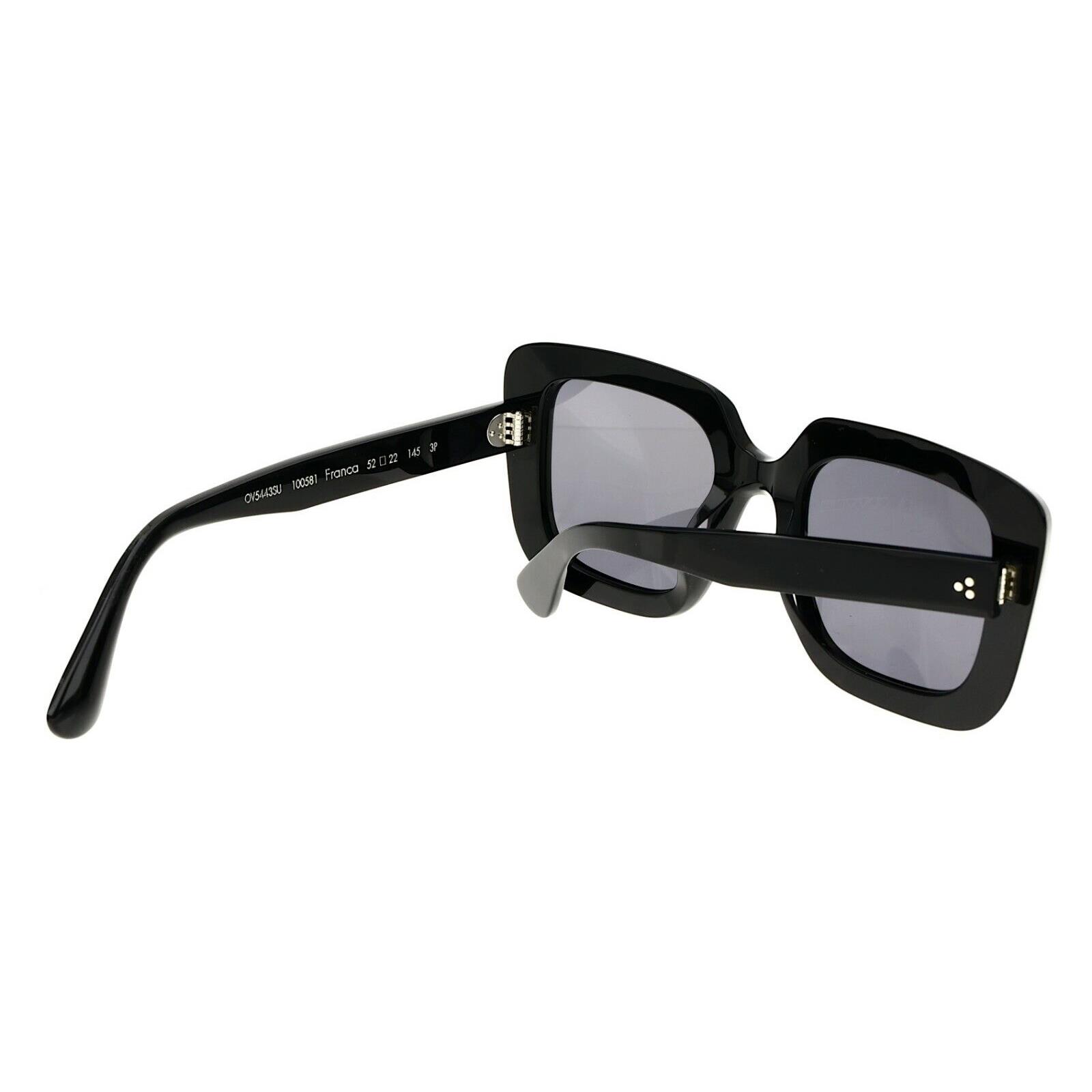 Oliver Peoples Franca 52mm Polarized Black Oversized Square Sunglasses  S3021 - Oliver Peoples sunglasses - 827934451391 | Fash Brands