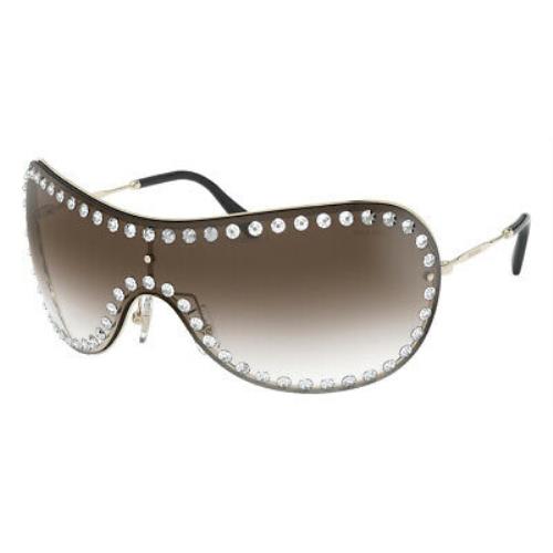 Miu MU 51VS Sunglasses Women Pale Gold Irregular 40mm