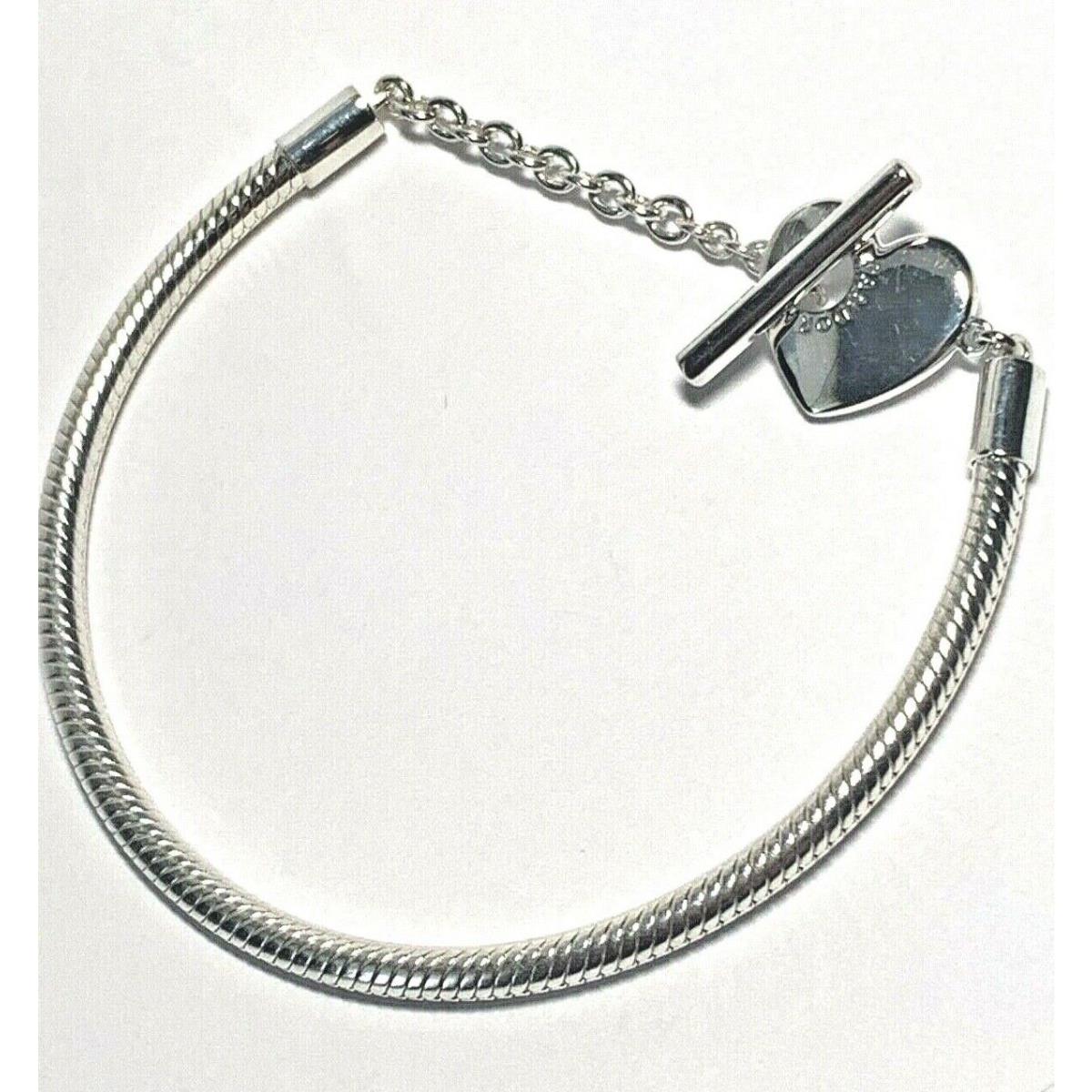 Pandora Pandor Moments T-bar Snake Chain Bracelet- 3 Size Options