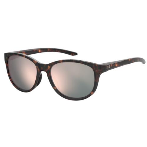 Under Armour Ua 0014/G/S 0086/0J Havana/rose Gold Mirrored Sunglasses