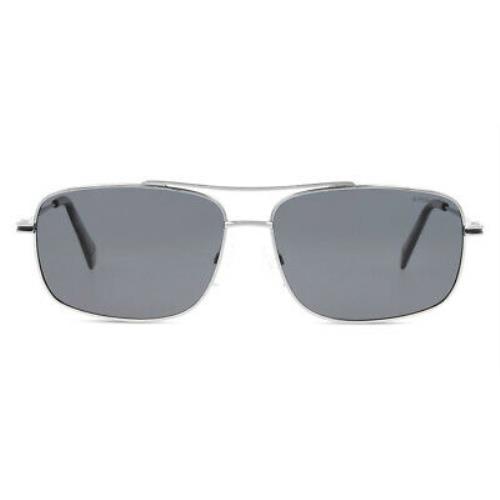 Polaroid 6107/S/X Sunglasses Men Palladium Rectangular 60mm