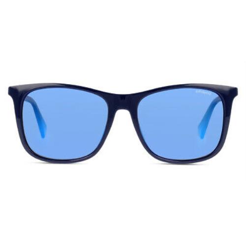 Polaroid 6103/S/X Sunglasses Men Blue Square 56mm
