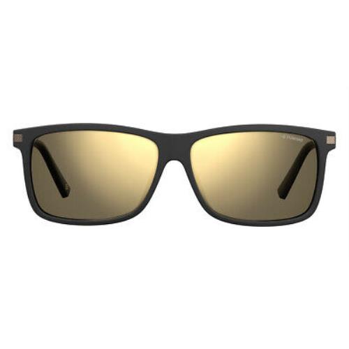 Polaroid 2075/S/X Sunglasses Men Matte Black Rectangular 59mm