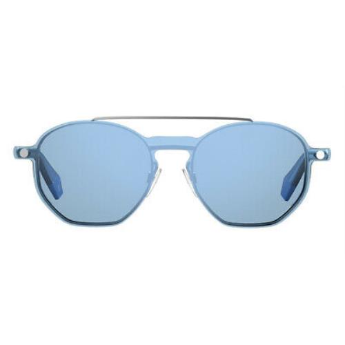 Polaroid 6083/G/cs Sunglasses Unisex Blue Square 51mm