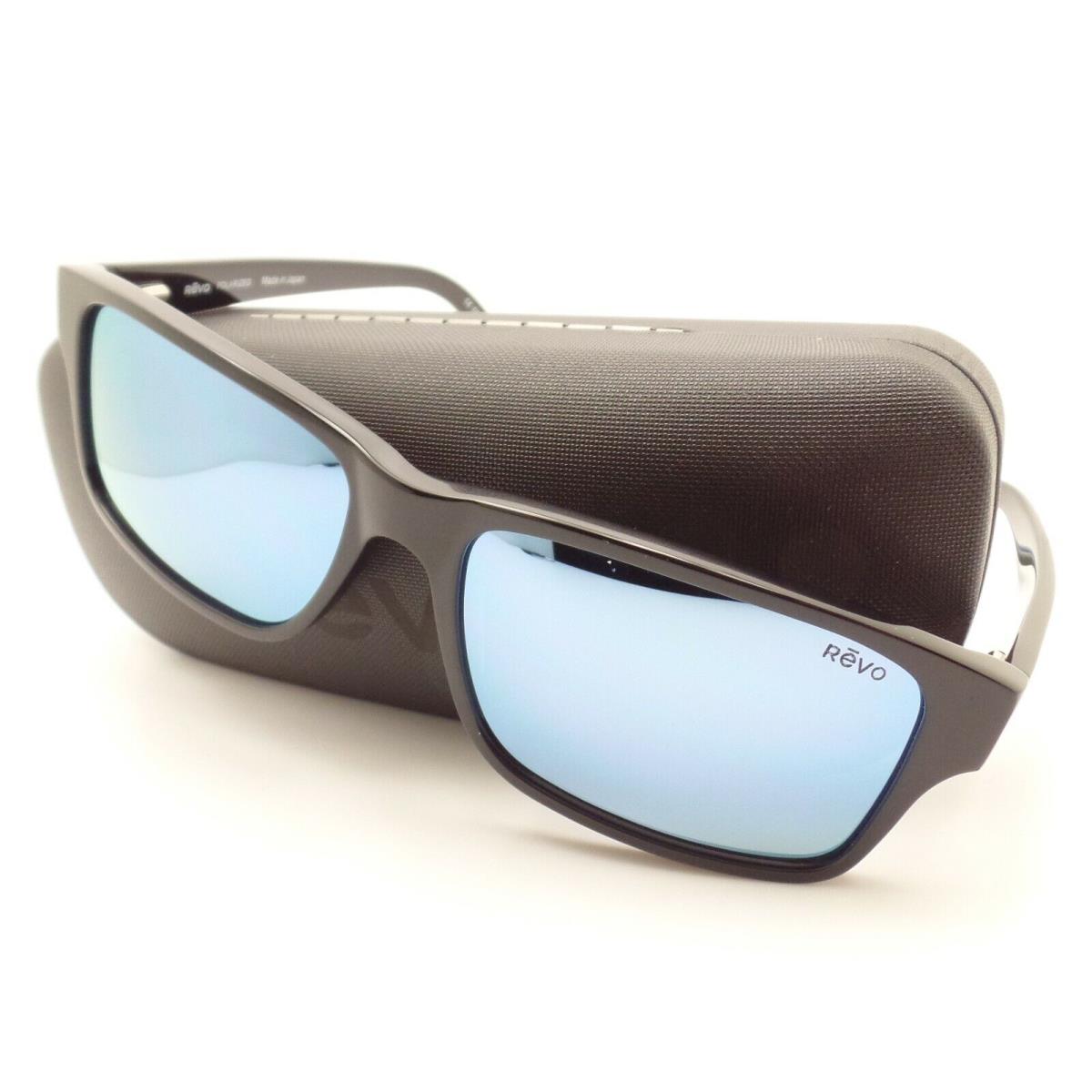 Revo Finley Black Blue Water Polarized Mirror Sunglasses