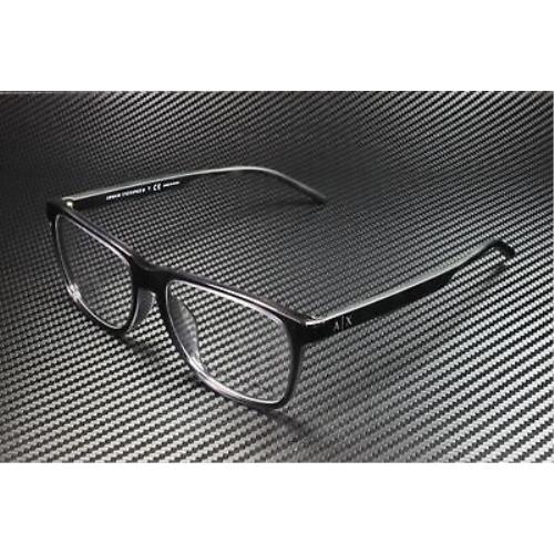 Armani Exchange AX3048F 8239 Shiny Grey Demo Lens 56 mm Men`s Eyeglasses