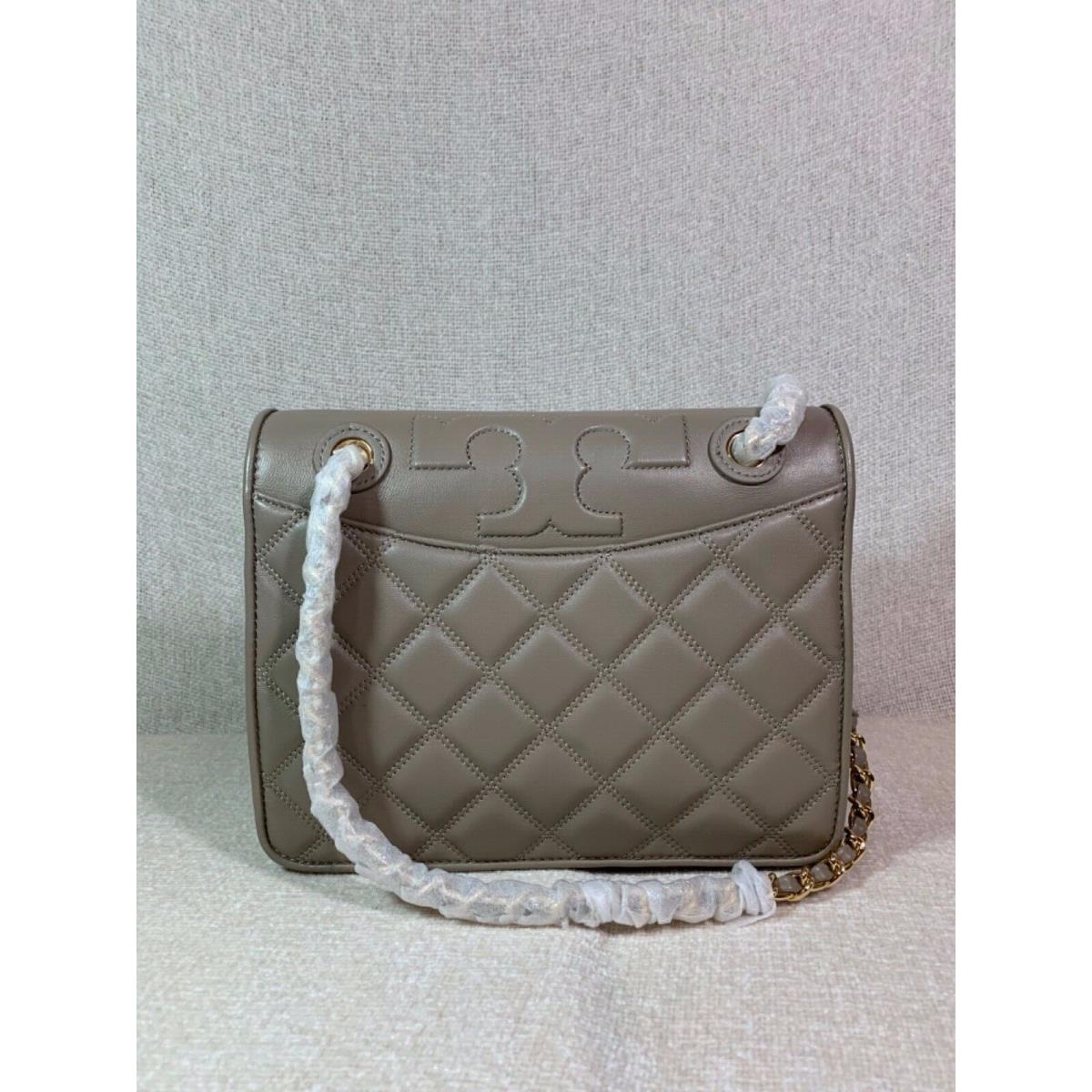 Tory Burch French Gray Leather Savannah Xbody/shoulder Bag