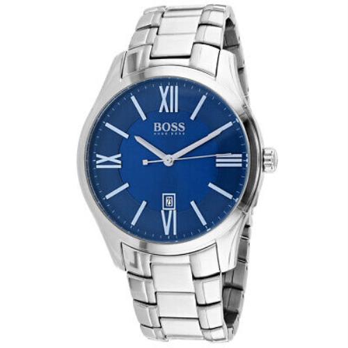 Hugo Boss Men`s Ambassador Blue Dial Watch - 1513034